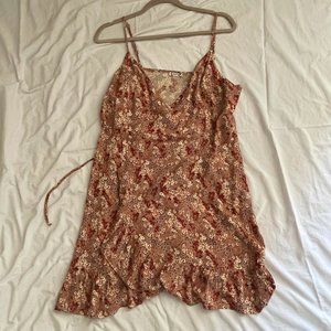 Free People All My Love Printed Wrap Dress